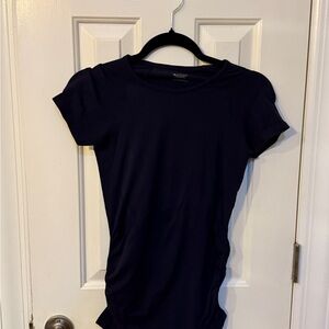 Athleta Navy Short Sleeve shirt